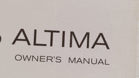 2009 Nissan Altima Owners Manual Book Guide OEM Used Auto Parts - Oemusedautoparts1.com