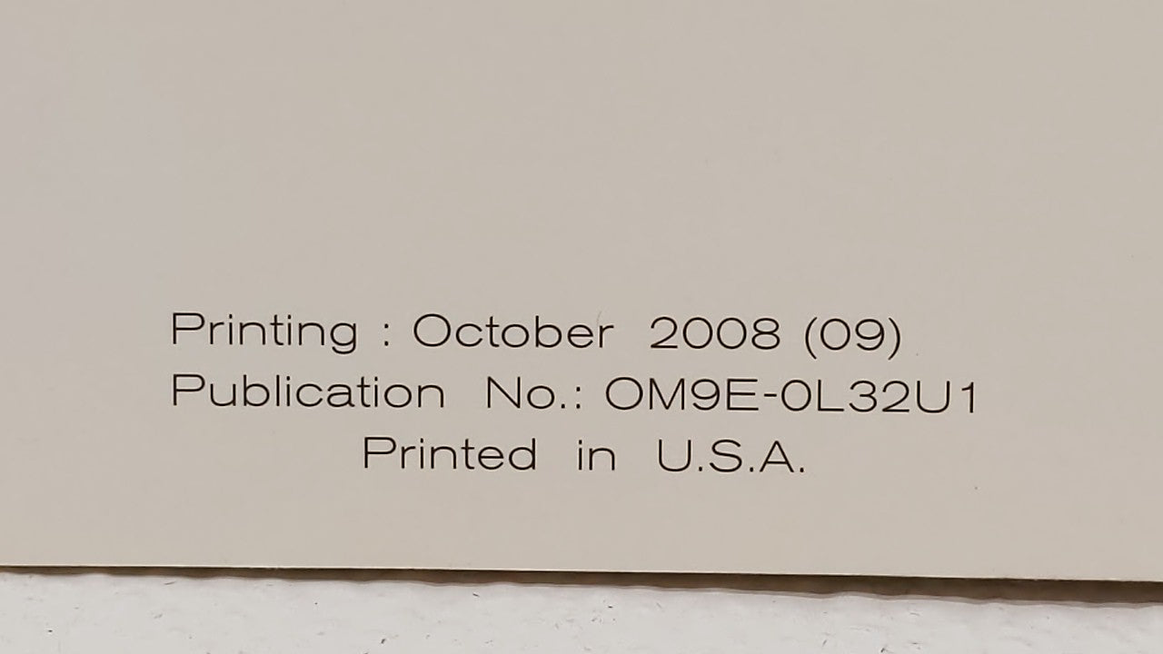 2009 Nissan Altima Owners Manual Book Guide OEM Used Auto Parts - Oemusedautoparts1.com