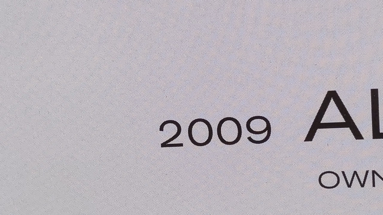 2009 Nissan Altima Owners Manual Book Guide OEM Used Auto Parts - Oemusedautoparts1.com