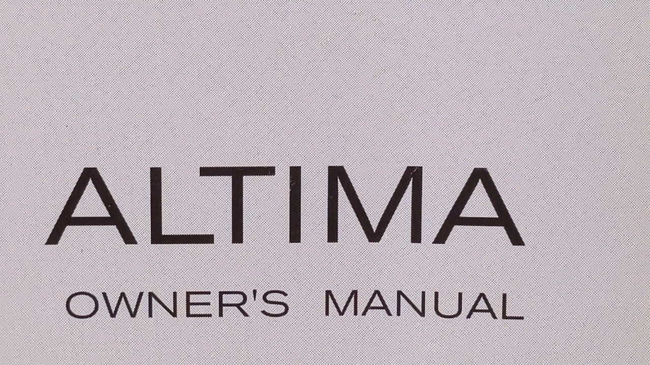 2009 Nissan Altima Owners Manual Book Guide OEM Used Auto Parts - Oemusedautoparts1.com