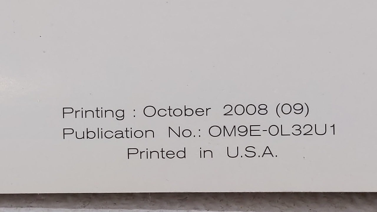 2009 Nissan Altima Owners Manual Book Guide OEM Used Auto Parts - Oemusedautoparts1.com