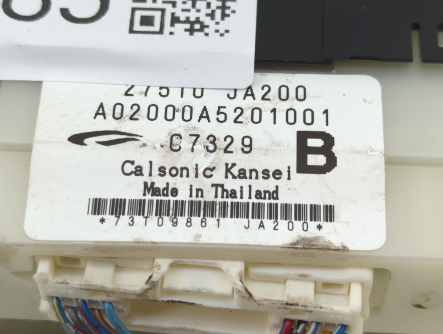 2007-2009 Nissan Altima Climate Control Module Temperature AC/Heater Replacement P/N:27500 JA01A 27510 JA200 Fits OEM Used A