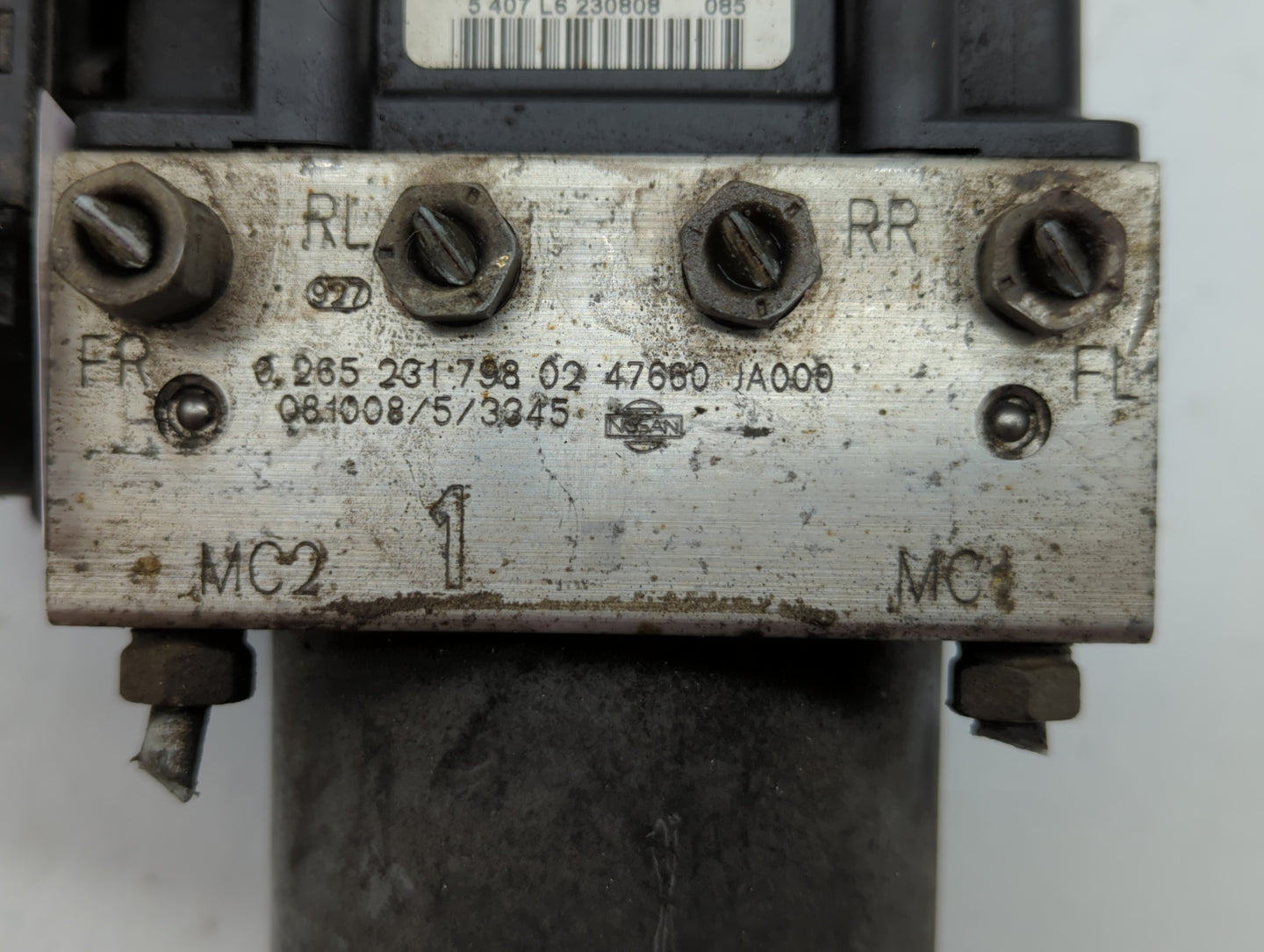 2007-2009 Nissan Altima ABS Pump Control Module Replacement P/N:0 265 231 798 47600 JA000, 0 265 800 556 Fits Fits 2007 2008