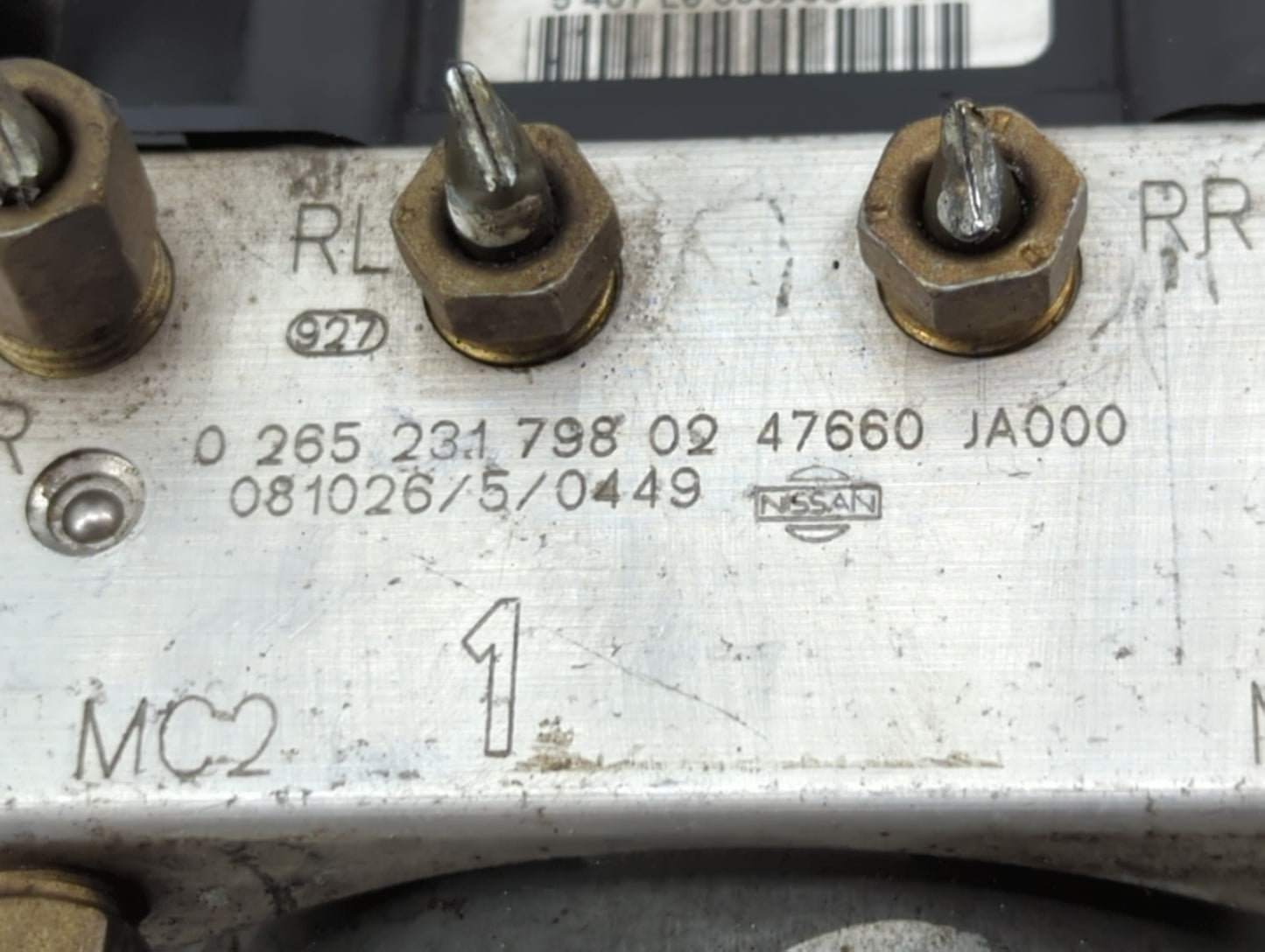 2007-2009 Nissan Altima ABS Pump Control Module Replacement P/N:0 265 231 798 47600 JA000, 0 265 800 556 Fits Fits 2007 2008