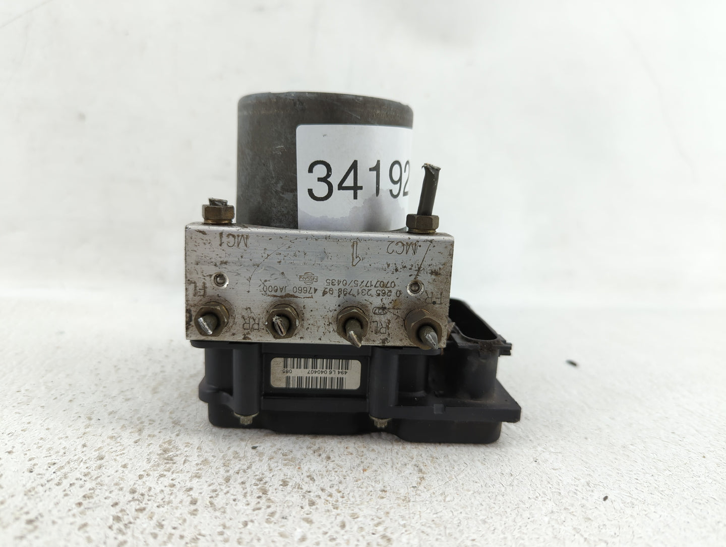 2007-2009 Nissan Altima ABS Pump Control Module Replacement P/N:0 265 231 798 47600 JA000, 0 265 800 556 Fits Fits 2007 2008