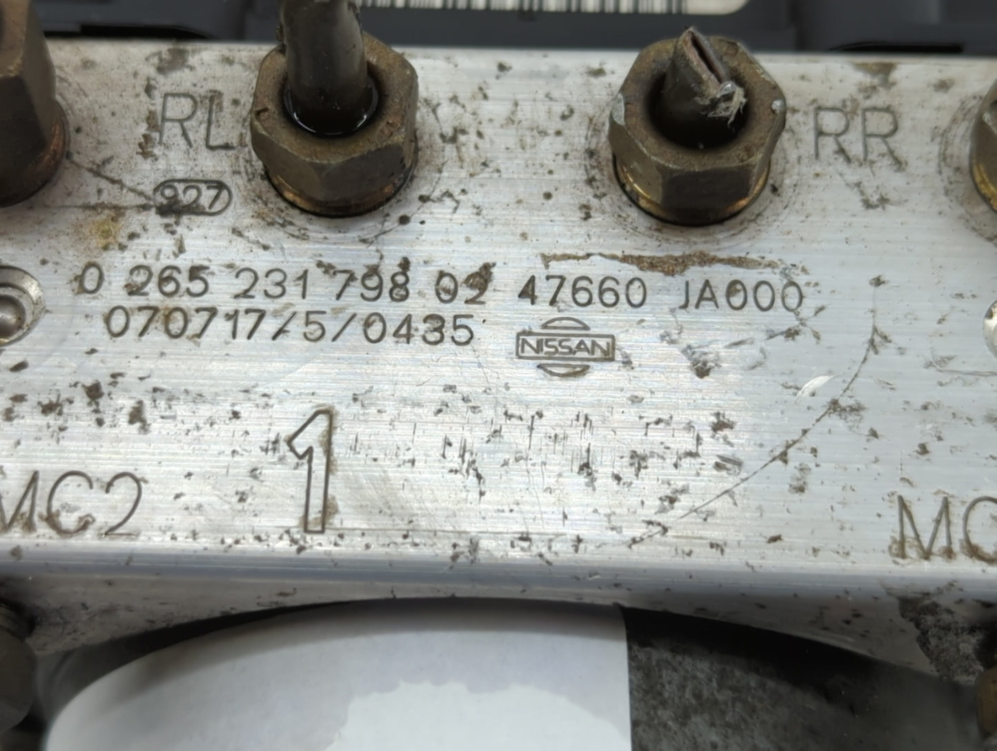 2007-2009 Nissan Altima ABS Pump Control Module Replacement P/N:0 265 231 798 47600 JA000, 0 265 800 556 Fits Fits 2007 2008