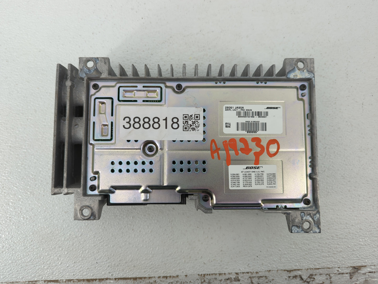 2009 Nissan Altima Radio Speaker Amplifier 28061 Ja90a|28061 Ja80a - Oemusedautoparts1.com