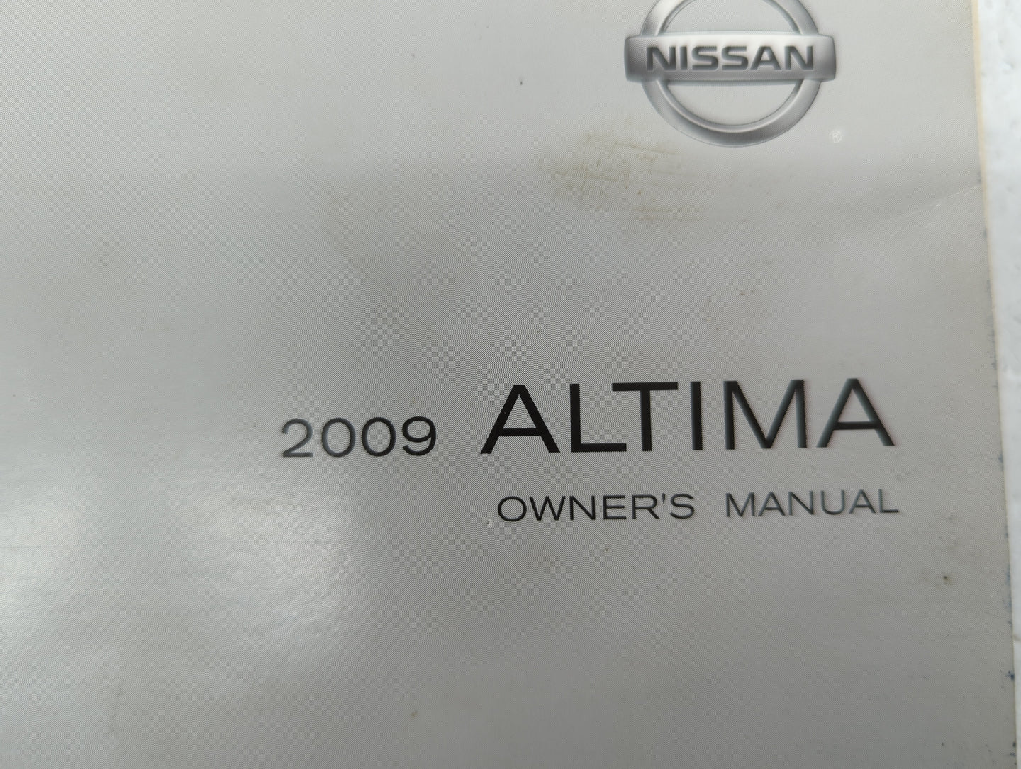 2009 Nissan Altima Owners Manual Book Guide OEM Used Auto Parts - Oemusedautoparts1.com