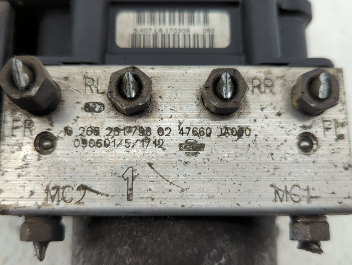 2007-2009 Nissan Altima ABS Pump Control Module Replacement P/N:47660 JA060 Fits Fits 2007 2008 2009 OEM Used Auto Parts - O