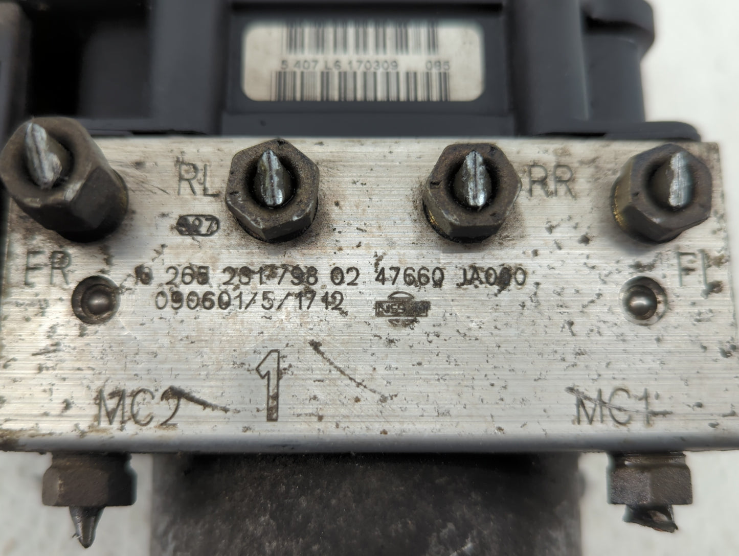 2007-2009 Nissan Altima ABS Pump Control Module Replacement P/N:47660 JA060 Fits Fits 2007 2008 2009 OEM Used Auto Parts - O