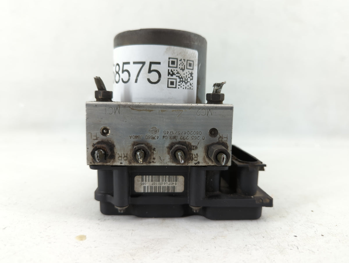 2008-2009 Nissan Altima Anti-Lock Brake ABS Pump Module Actuator OEM P/N:47660 JB10A Fits Fits 2008 2009 OEM Used Auto Parts