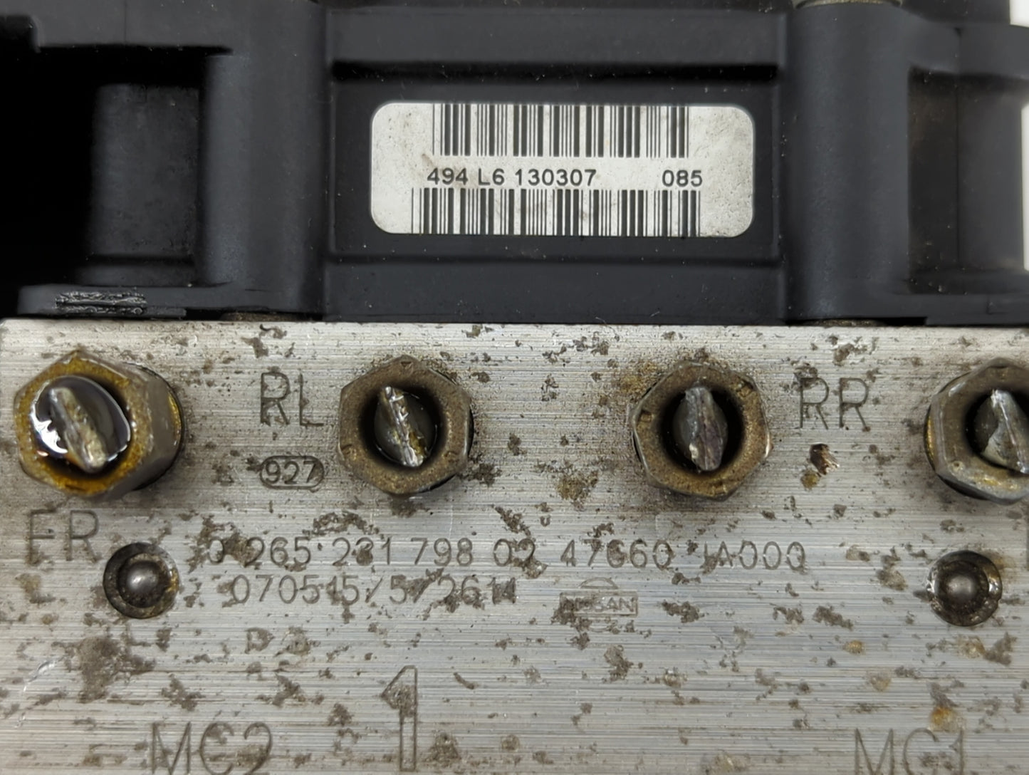 2007-2009 Nissan Altima ABS Pump Control Module Replacement P/N:47660 JA000 Fits Fits 2007 2008 2009 OEM Used Auto Parts - O