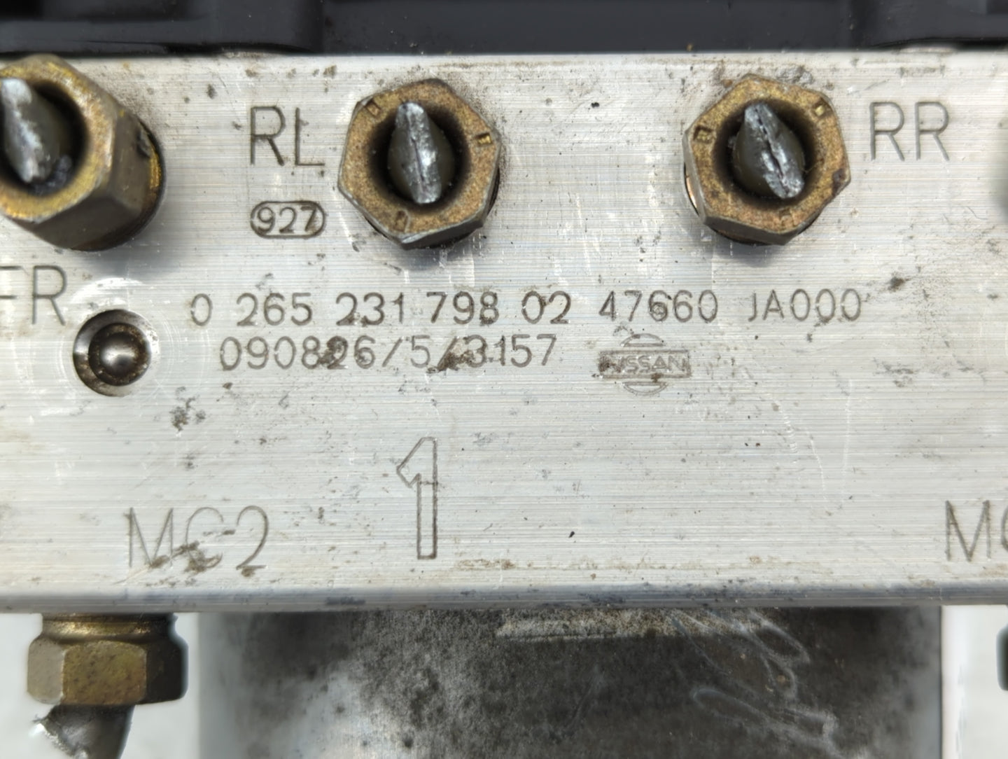 2007-2009 Nissan Altima ABS Pump Control Module Replacement P/N:47660 JA000 Fits Fits 2007 2008 2009 OEM Used Auto Parts - O