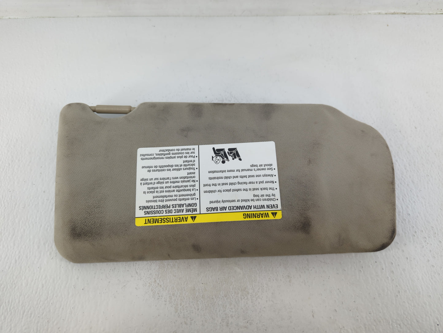 2009 Nissan Altima Sun Visor Shade Replacement Driver Left Mirror Fits OEM Used Auto Parts - Oemusedautoparts1.com