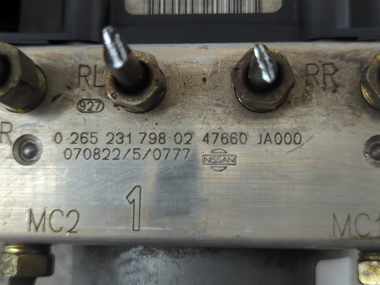 2007-2009 Nissan Altima ABS Pump Control Module Replacement P/N:47660 JA000 0 265 231 798 02 Fits Fits 2007 2008 2009 OEM Us