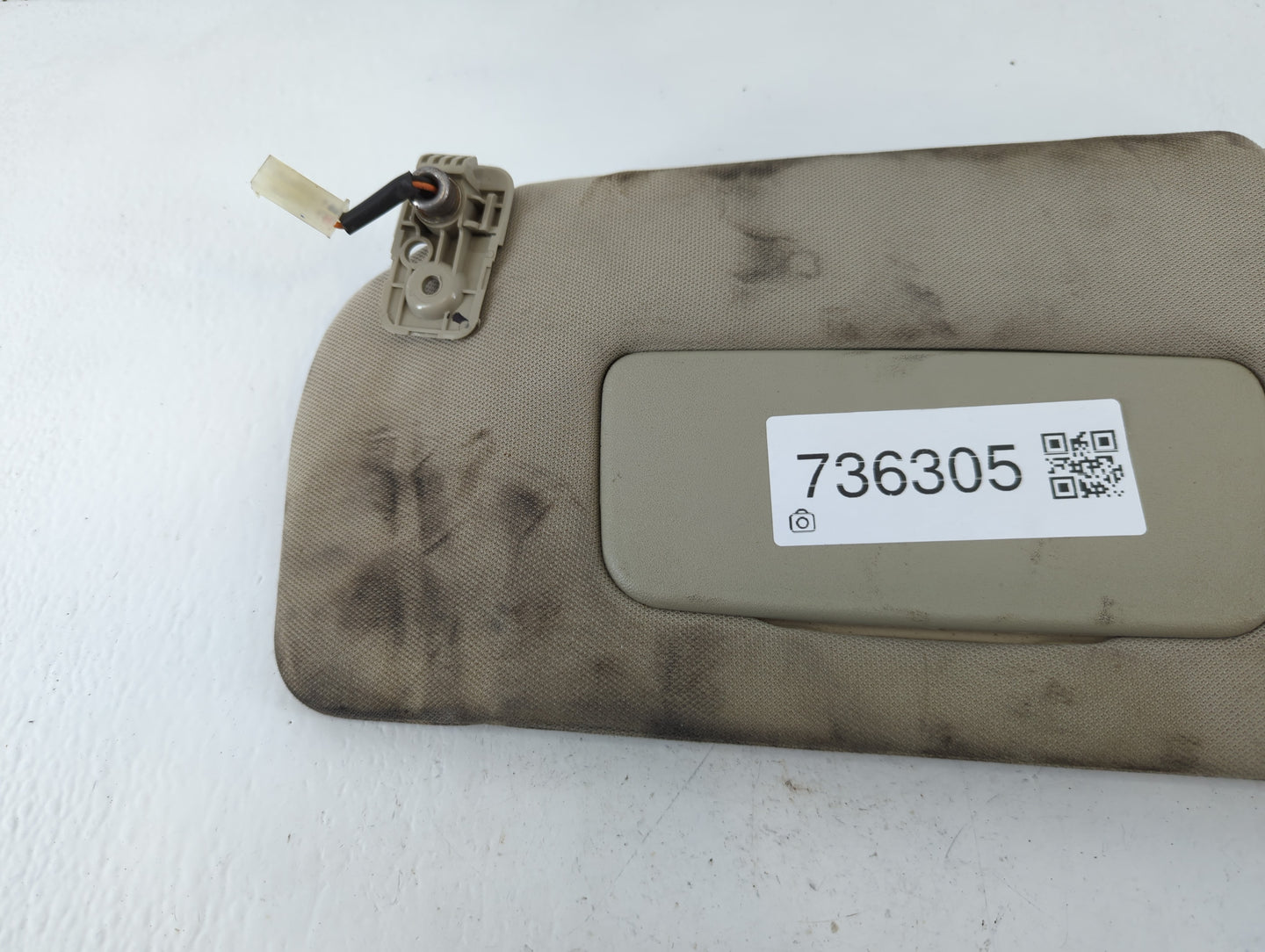 2009 Nissan Altima Sun Visor Shade Replacement Passenger Right Mirror Fits OEM Used Auto Parts - Oemusedautoparts1.com
