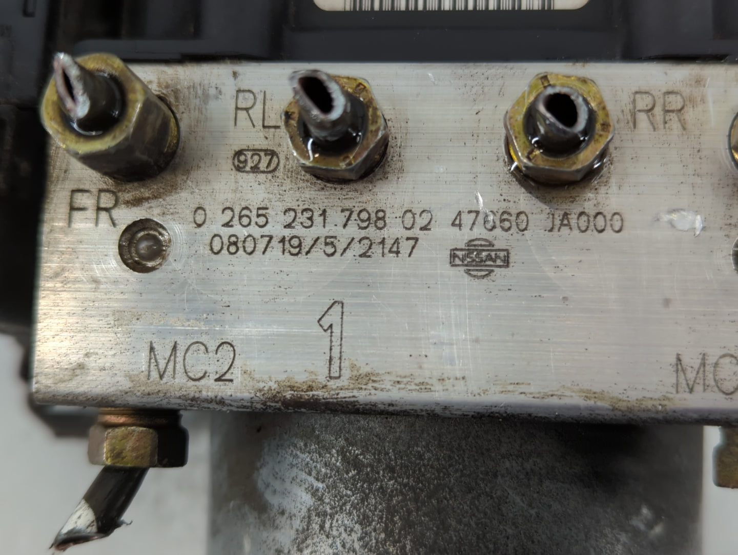 2007-2009 Nissan Altima ABS Pump Control Module Replacement P/N:47660 JA000 0 265 231 798 02 Fits Fits 2007 2008 2009 OEM Us