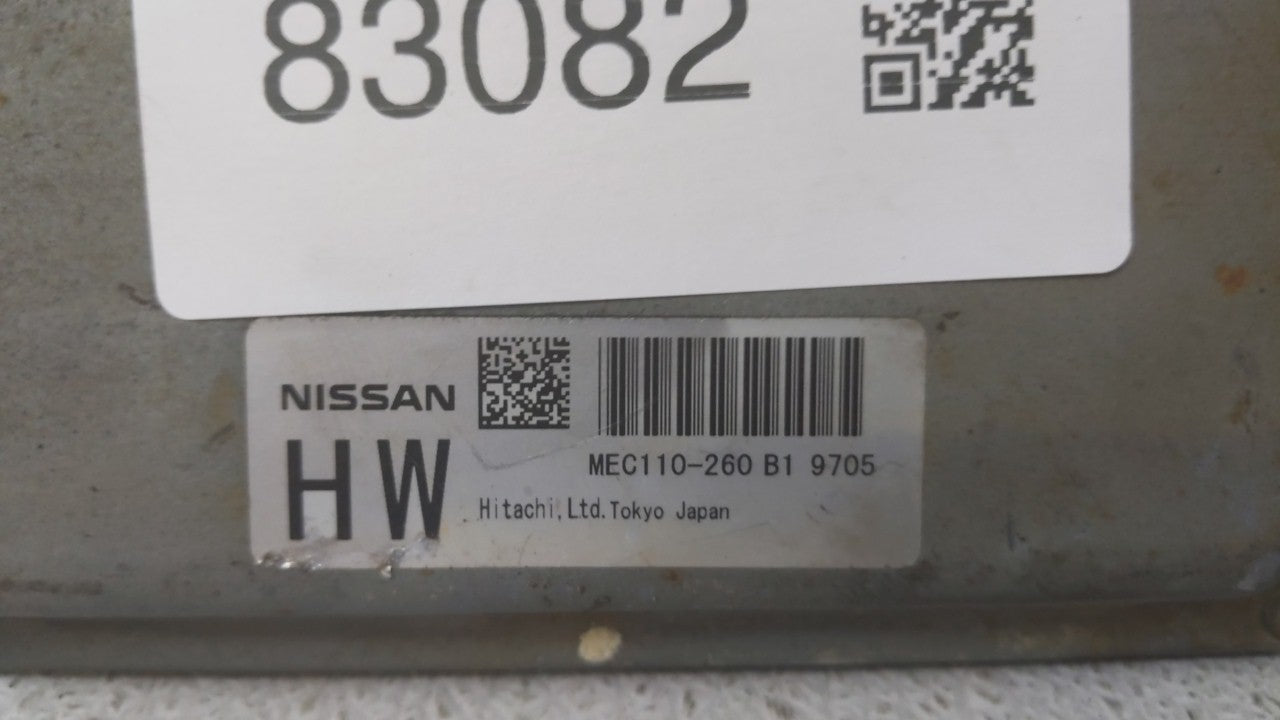 2009 Nissan Altima PCM Engine Control Computer ECU ECM PCU OEM P/N:MEC110-260 B1 MEC120-180 Fits OEM Used Auto Parts - Oemus