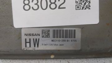 2009 Nissan Altima PCM Engine Control Computer ECU ECM PCU OEM P/N:MEC110-260 B1 MEC120-180 Fits OEM Used Auto Parts