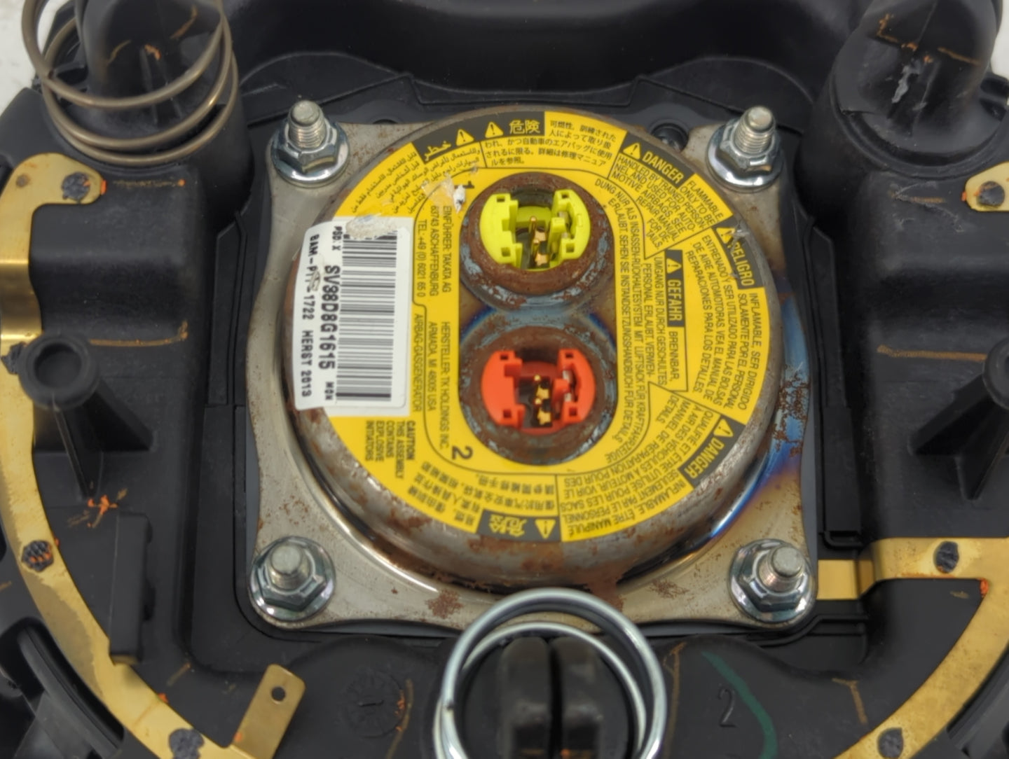 2009-2011 Nissan Cube Air Bag Driver Left Steering Wheel Mounted Fits Fits 2009 2010 2011 OEM Used Auto Parts - Oemusedautop