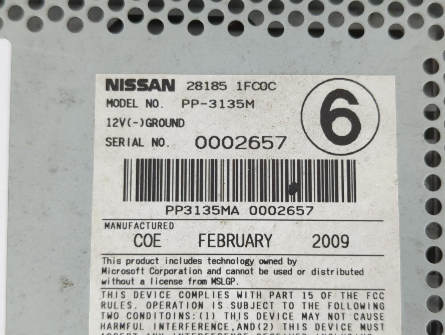 2009-2012 Nissan Cube Am Fm Cd Player Radio Receiver - Oemusedautoparts1.com