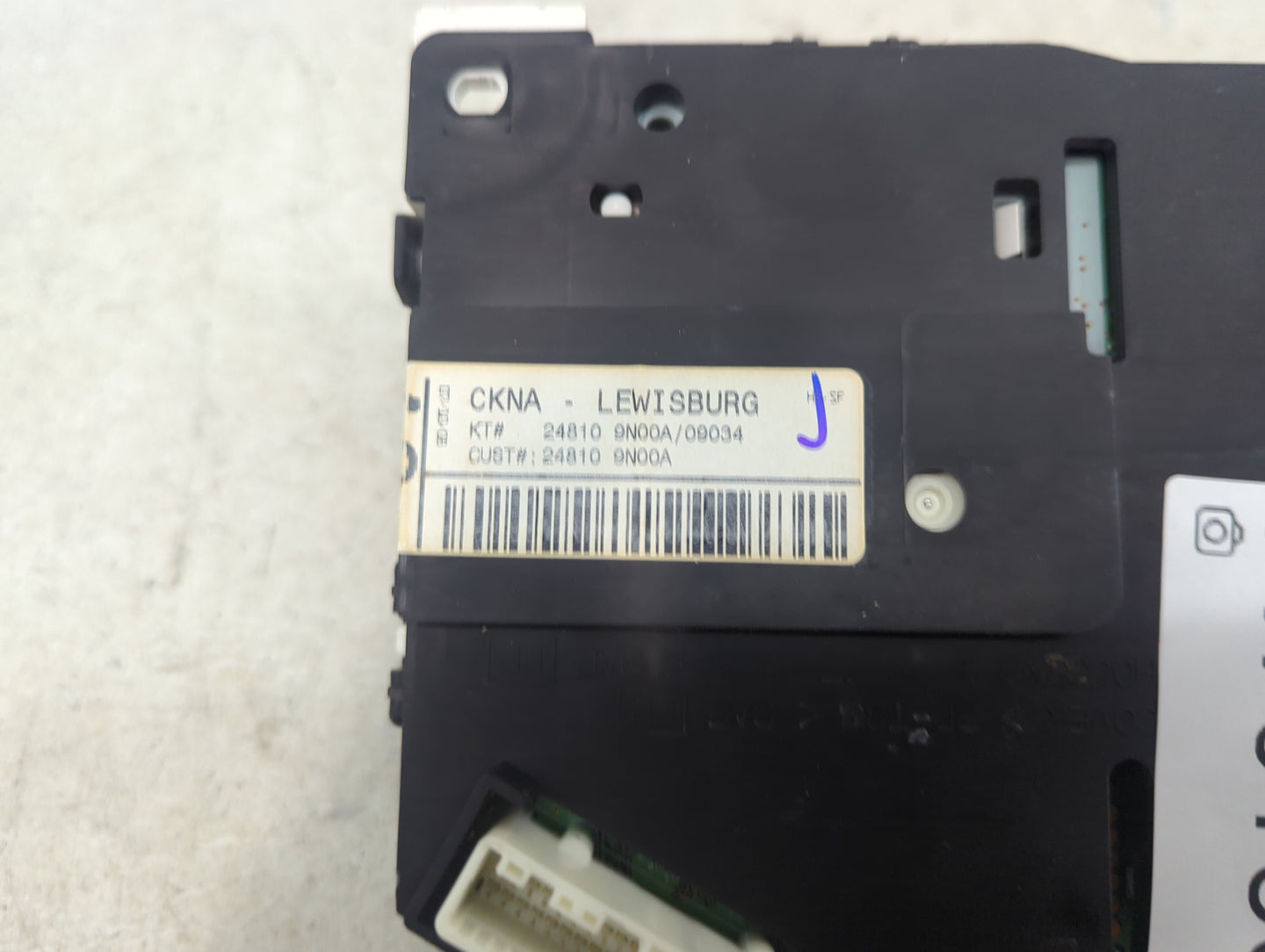 2009 Nissan Maxima Instrument Cluster Speedometer Gauges P/N:248109N00A 248109N00A/09034 Miles:109K Fits OEM Used Auto Parts