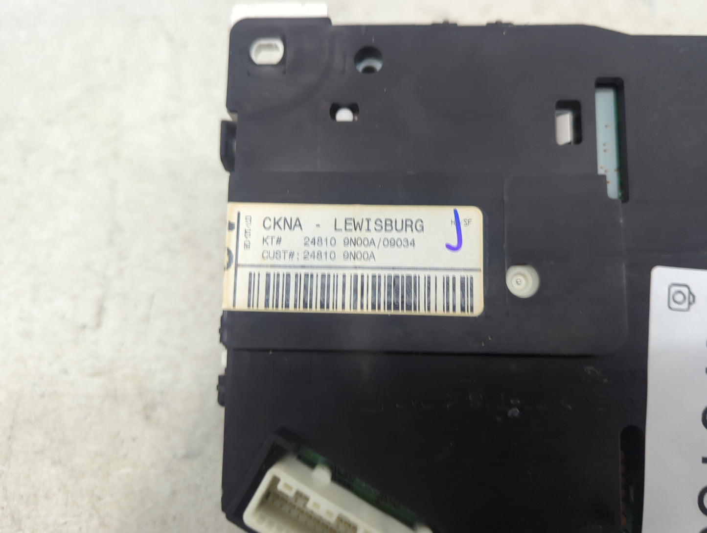 2009 Nissan Maxima Instrument Cluster Speedometer Gauges P/N:248109N00A 248109N00A/09034 Miles:109K Fits OEM Used Auto Parts