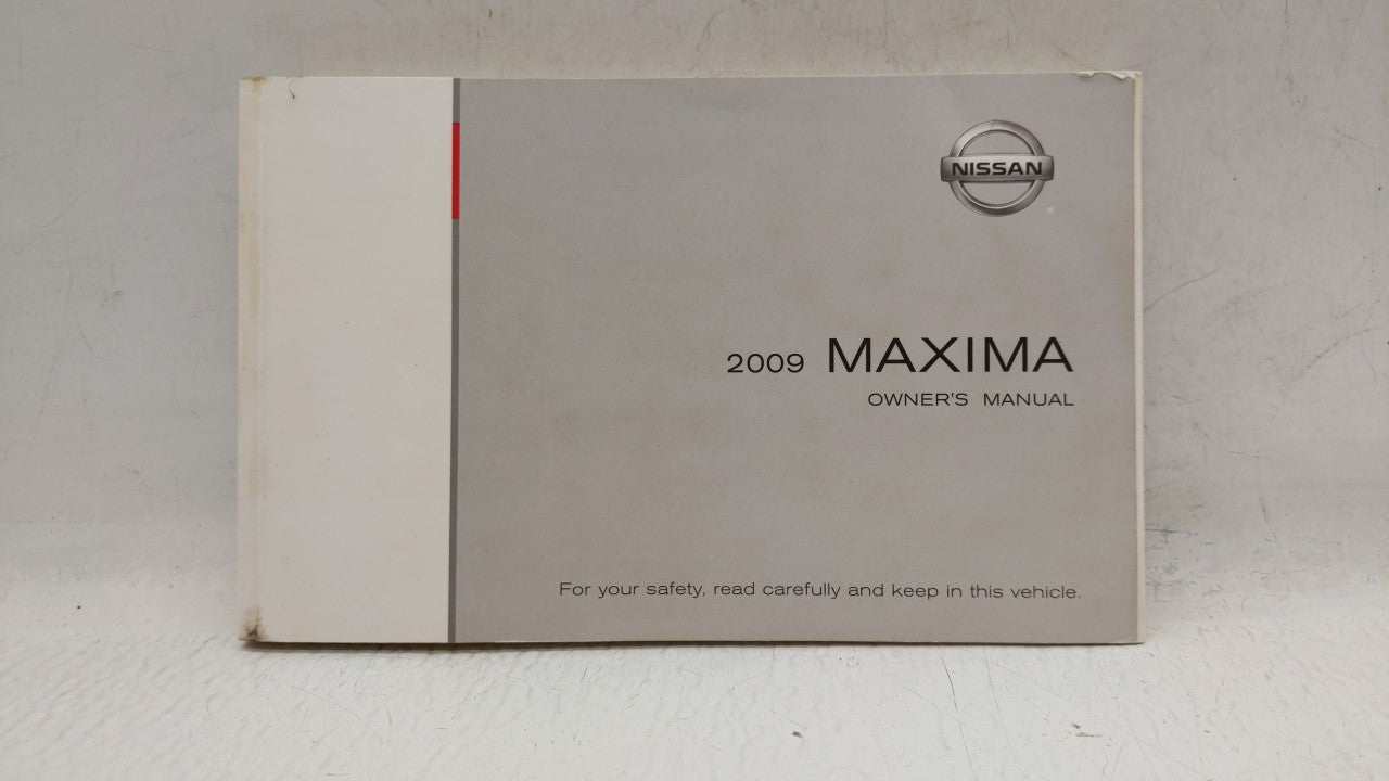 2009 Nissan Maxima Owners Manual Book Guide OEM Used Auto Parts - Oemusedautoparts1.com
