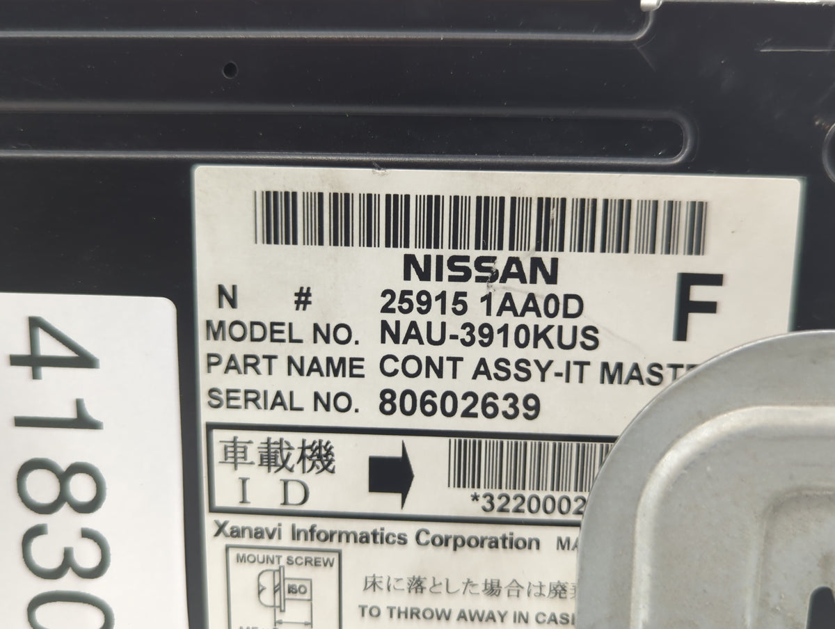 2009-2009 Nissan Maxima Am Fm Cd Player Radio Receiver 418308 - Oemusedautoparts1.com