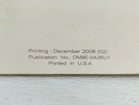 2009 Nissan Maxima Owners Manual Book Guide OEM Used Auto Parts - Oemusedautoparts1.com