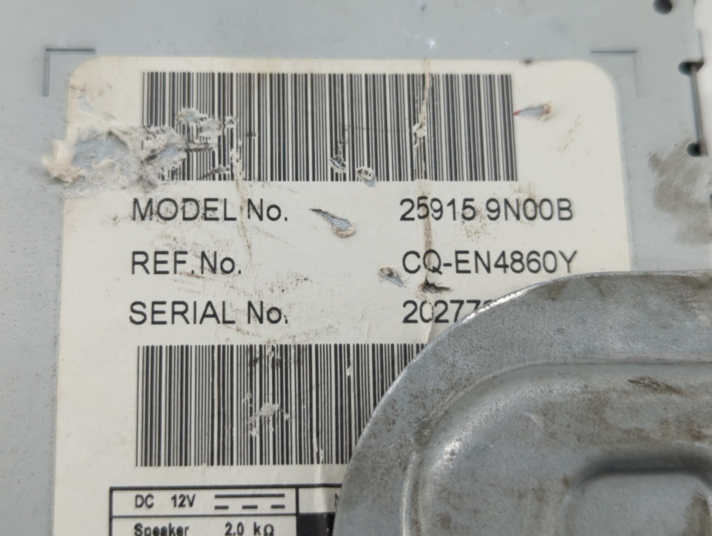 2009-2010 Nissan Maxima Am Fm Cd Player Radio Receiver - Oemusedautoparts1.com