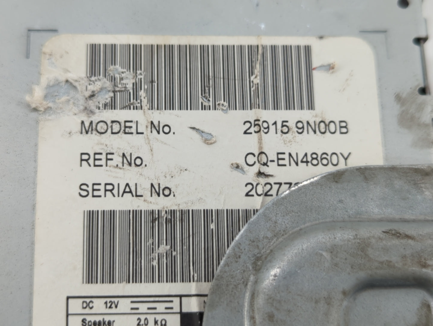 2009-2010 Nissan Maxima Am Fm Cd Player Radio Receiver - Oemusedautoparts1.com