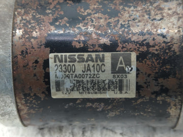 2009-2014 Nissan Maxima Car Starter Motor Solenoid OEM P/N:M000TA0072ZC 23300 JA10C Fits OEM Used Auto Parts