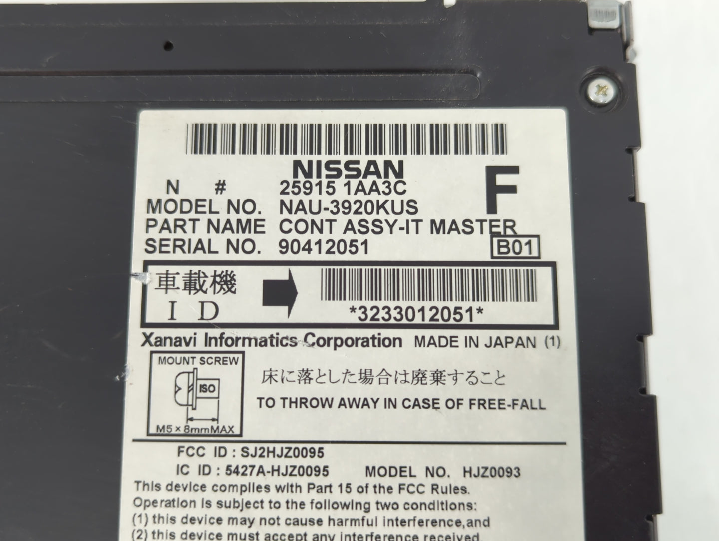 2009-2009 Nissan Maxima Am Fm Cd Player Radio Receiver - Oemusedautoparts1.com