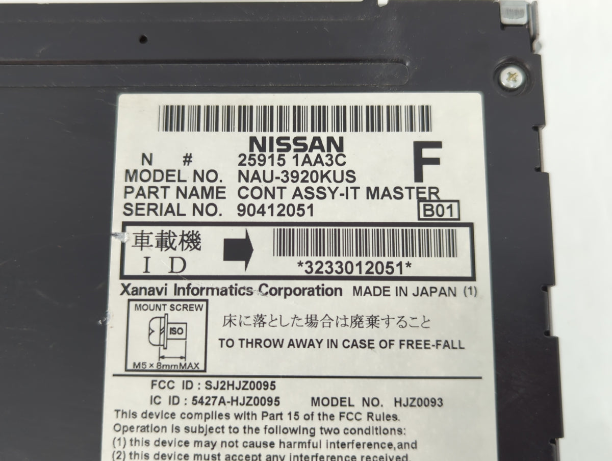 2009-2009 Nissan Maxima Am Fm Cd Player Radio Receiver 748023 - Oemusedautoparts1.com