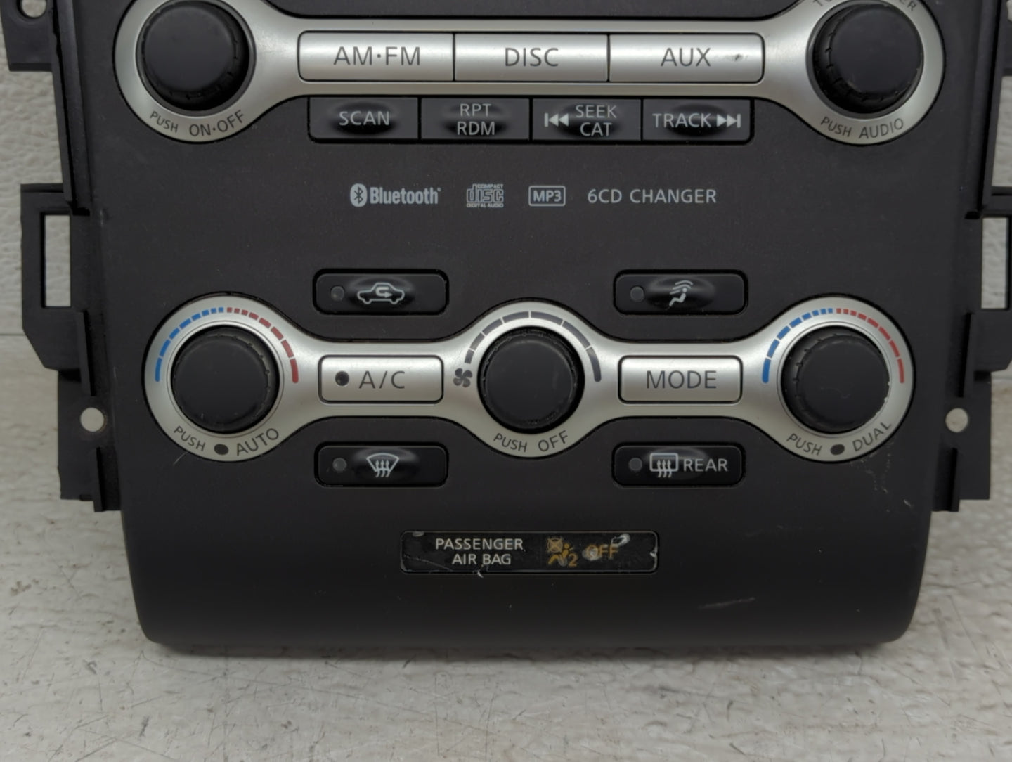 2009 Nissan Murano Climate Control Module Temperature AC/Heater Replacement Fits OEM Used Auto Parts - Oemusedautoparts1.com