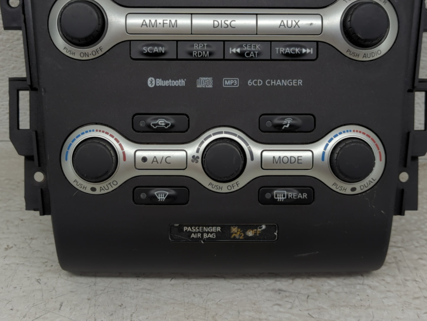 2009 Nissan Murano Climate Control Module Temperature AC/Heater Replacement Fits OEM Used Auto Parts - Oemusedautoparts1.com