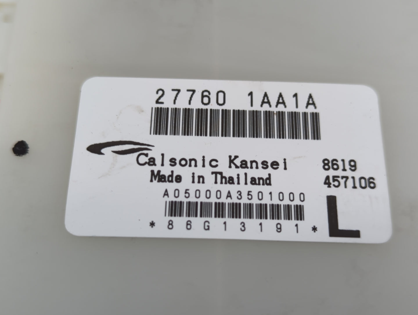 2009-2009 Nissan Murano Temperature Control Module 27760 1aa1a - Oemusedautoparts1.com