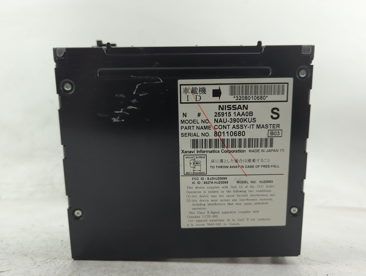 2009 Nissan Murano Radio AM FM Cd Player Receiver Replacement P/N:25915 1AA0B Fits OEM Used Auto Parts - Oemusedautoparts1.c