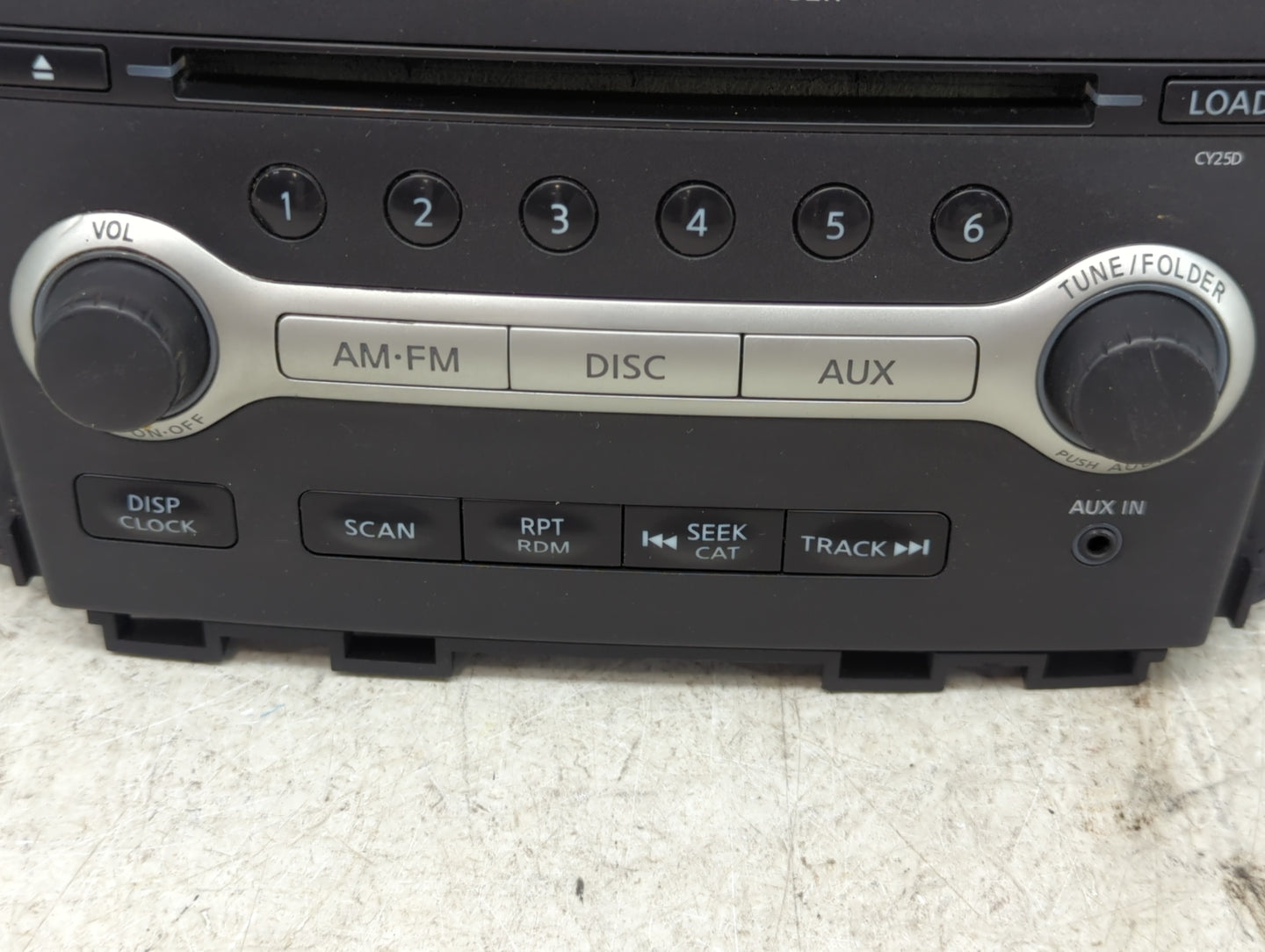 2009-2010 Nissan Murano Radio AM FM Cd Player Receiver Replacement P/N:28185 1AA0A Fits Fits 2009 2010 OEM Used Auto Parts -