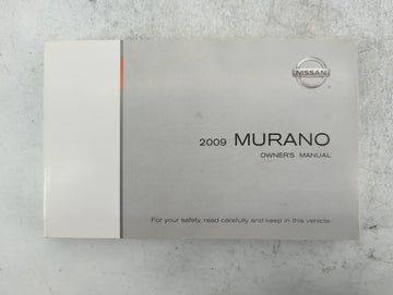 2009 Nissan Murano Owners Manual Book Guide P/N:OM9E-0Z51U2 UTSB0-E9U2K OEM Used Auto Parts - Oemusedautoparts1.com
