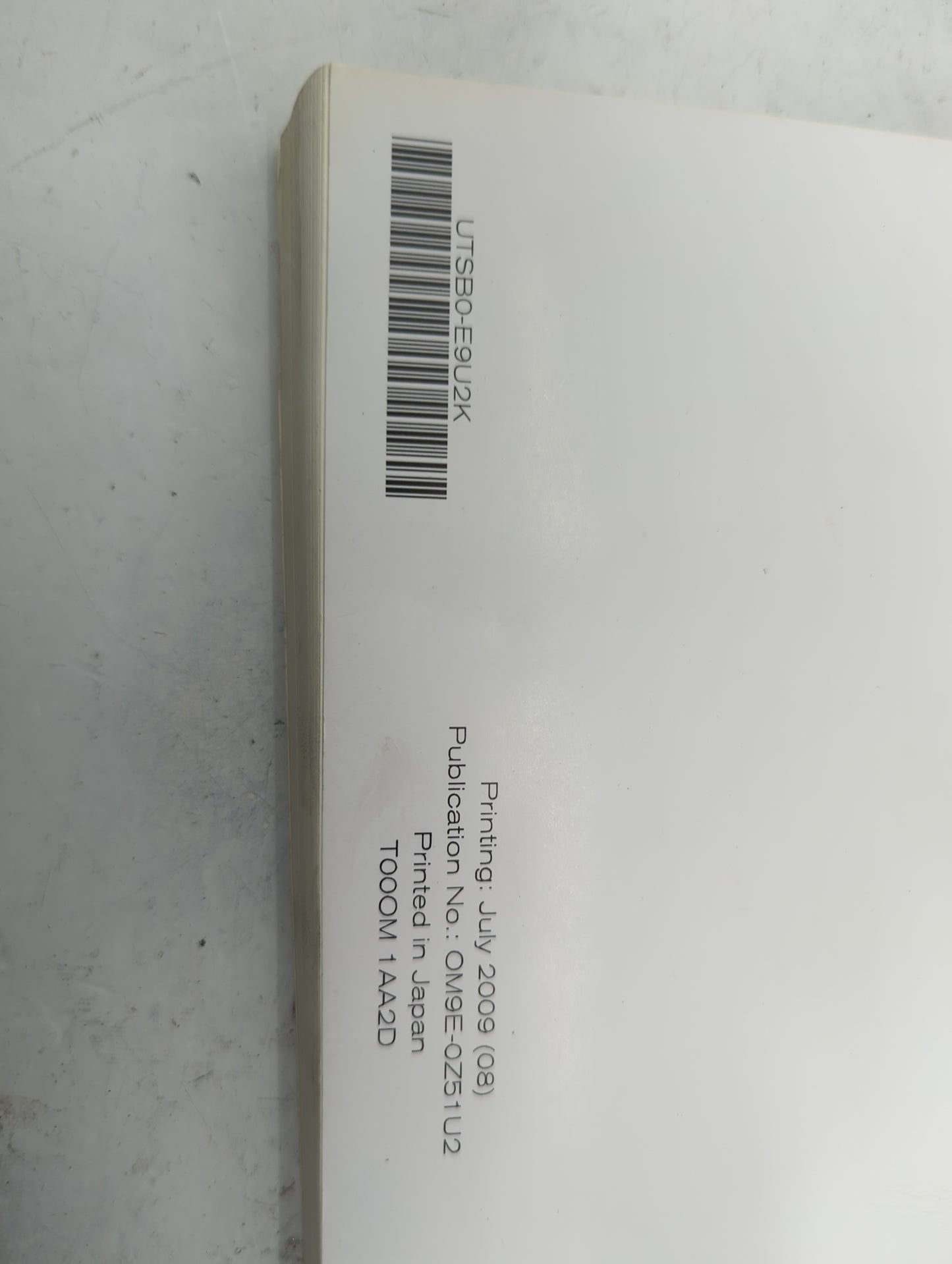 2009 Nissan Murano Owners Manual Book Guide P/N:0M9E-0Z51U2 OEM Used Auto Parts - Oemusedautoparts1.com