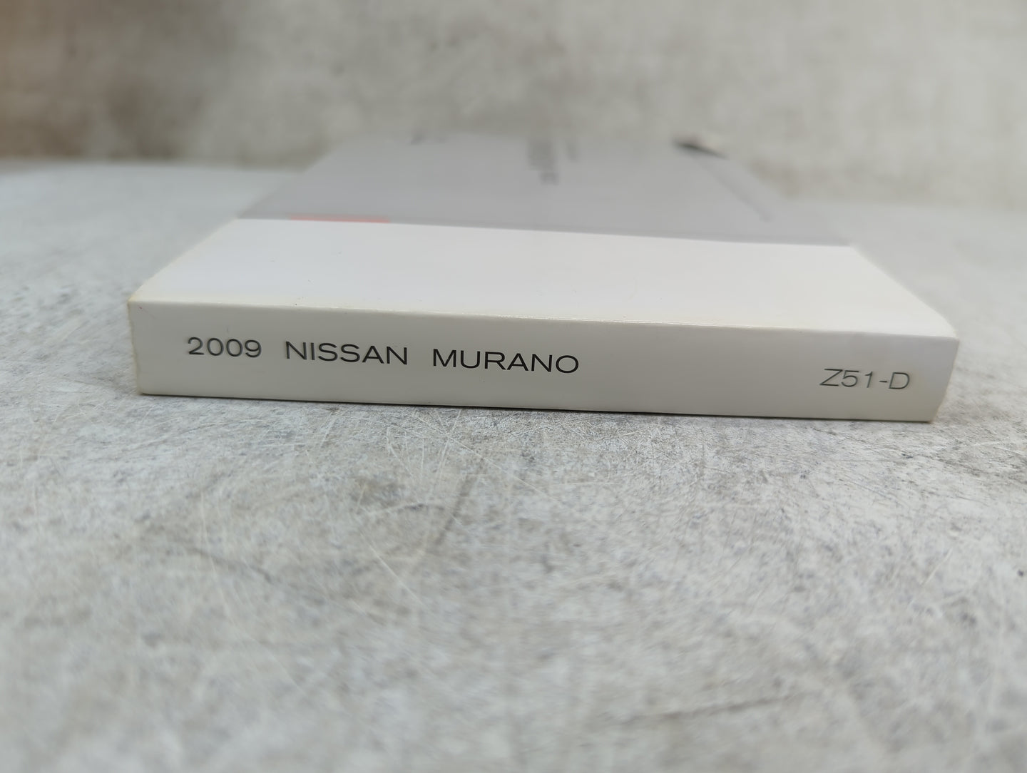 2009 Nissan Murano Owners Manual Book Guide P/N:0M9E-0Z51U2 OEM Used Auto Parts - Oemusedautoparts1.com