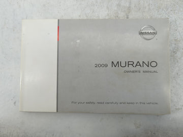 2009 Nissan Murano Owners Manual Book Guide P/N:0M9E-0Z51U0 UTSB0-F9U0K OEM Used Auto Parts - Oemusedautoparts1.com