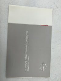 2009 Nissan Murano Owners Manual Book Guide P/N:NA9E-2NAVU0 UTN02-E9U0K, T00NM 1AA0J OEM Used Auto Parts - Oemusedautoparts1