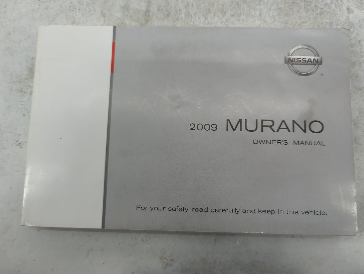 2009 Nissan Murano Owners Manual Book Guide P/N:OM9E-0Z51U0 T00OM1AA0J OEM Used Auto Parts - Oemusedautoparts1.com