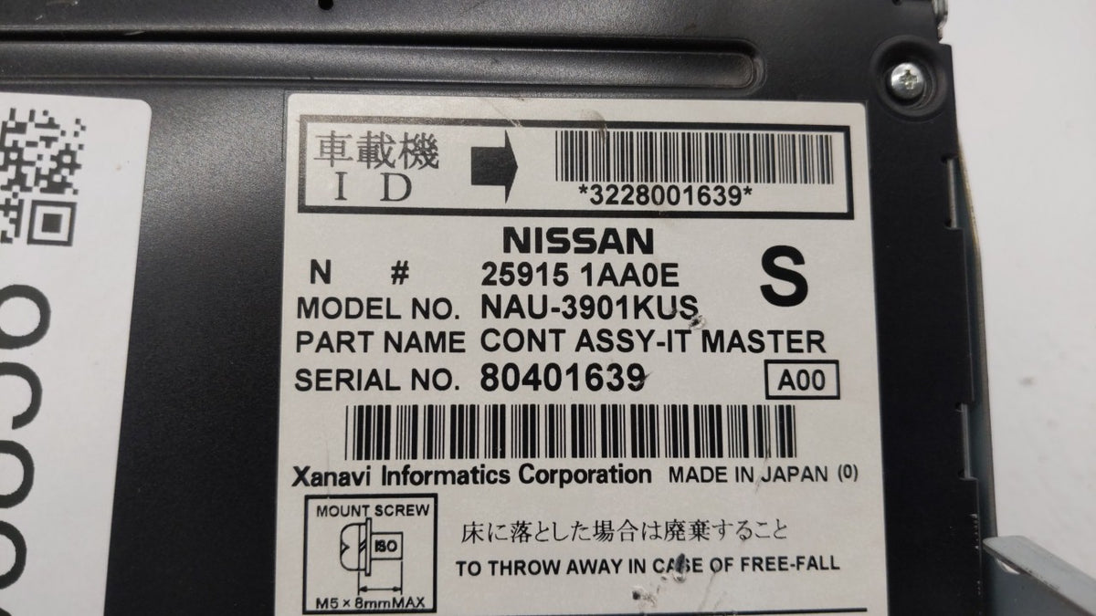 2009-2009 Nissan Murano Am Fm Cd Player Radio Receiver 195856 - Oemusedautoparts1.com