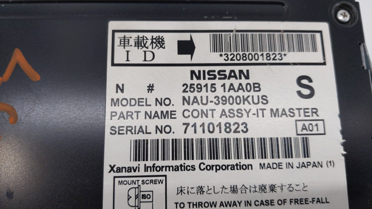 2009 Nissan Murano Radio AM FM Cd Player Receiver Replacement P/N:25915 1AA0B 25915 1AA3C, 25915 1AA0E Fits OEM Used Auto Pa