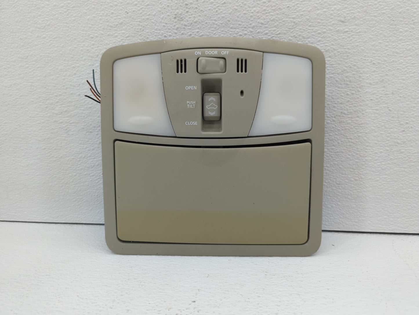 2009-2013 Nissan Murano Overhead Roof Console Beige - Oemusedautoparts1.com