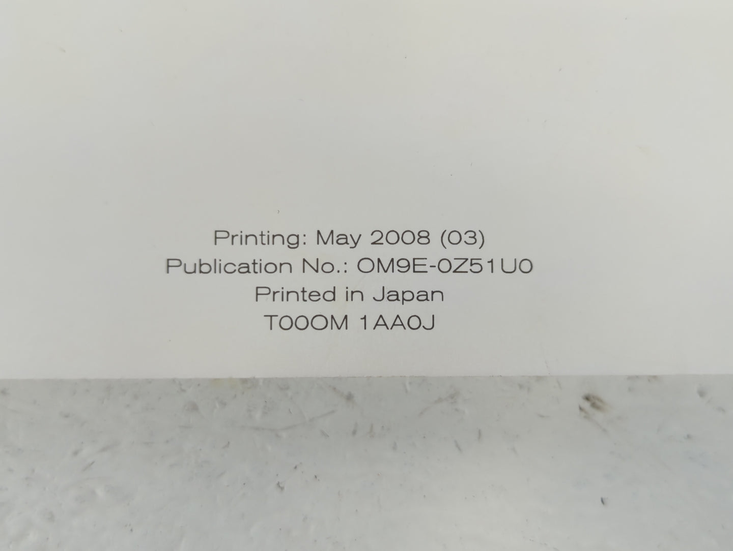 2009 Nissan Murano Owners Manual Book Guide P/N:T00OM 1AAOJ OEM Used Auto Parts - Oemusedautoparts1.com